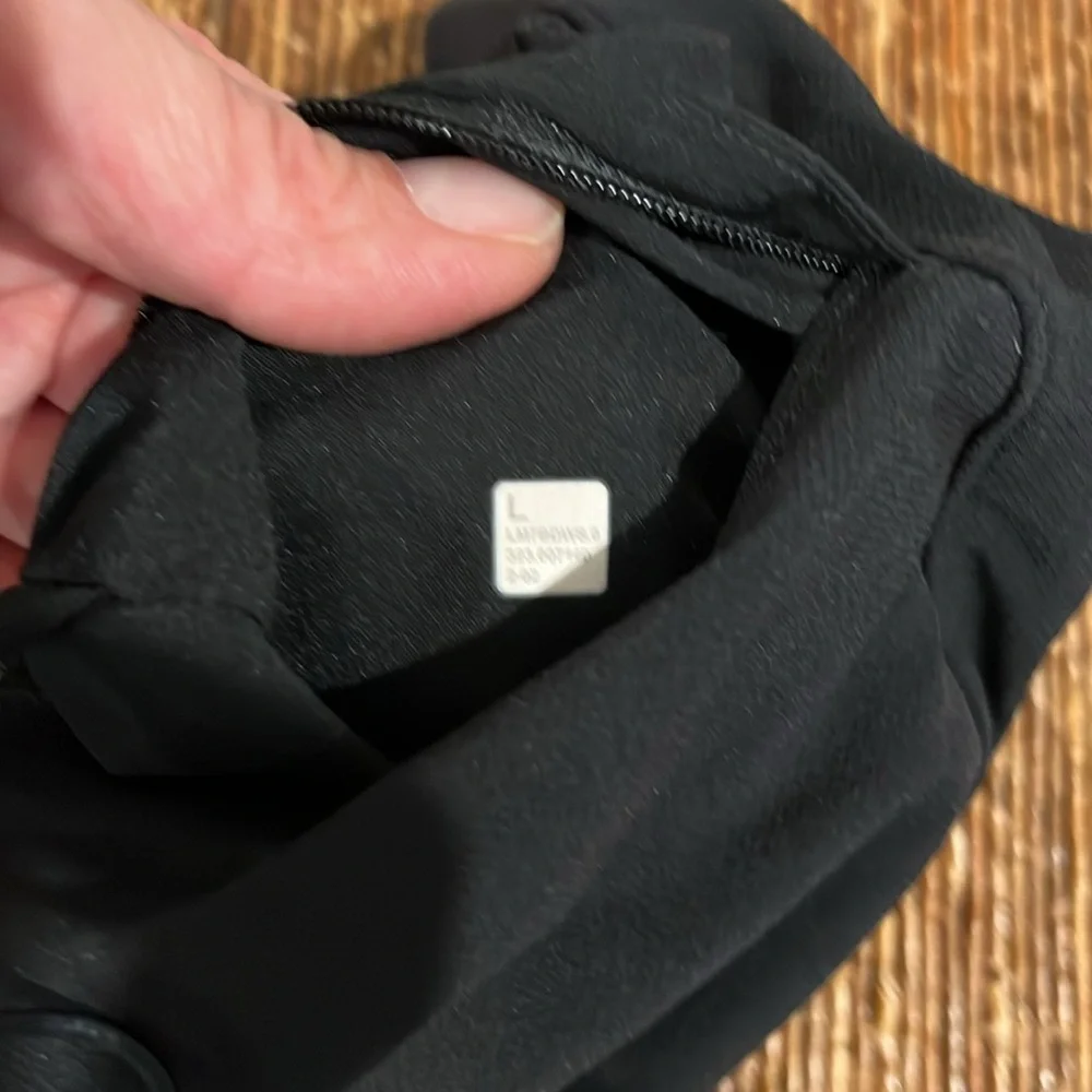 Lululemon Athletica Black Athletic Shorts with Drawstring Waistband - Picture 2 of 5